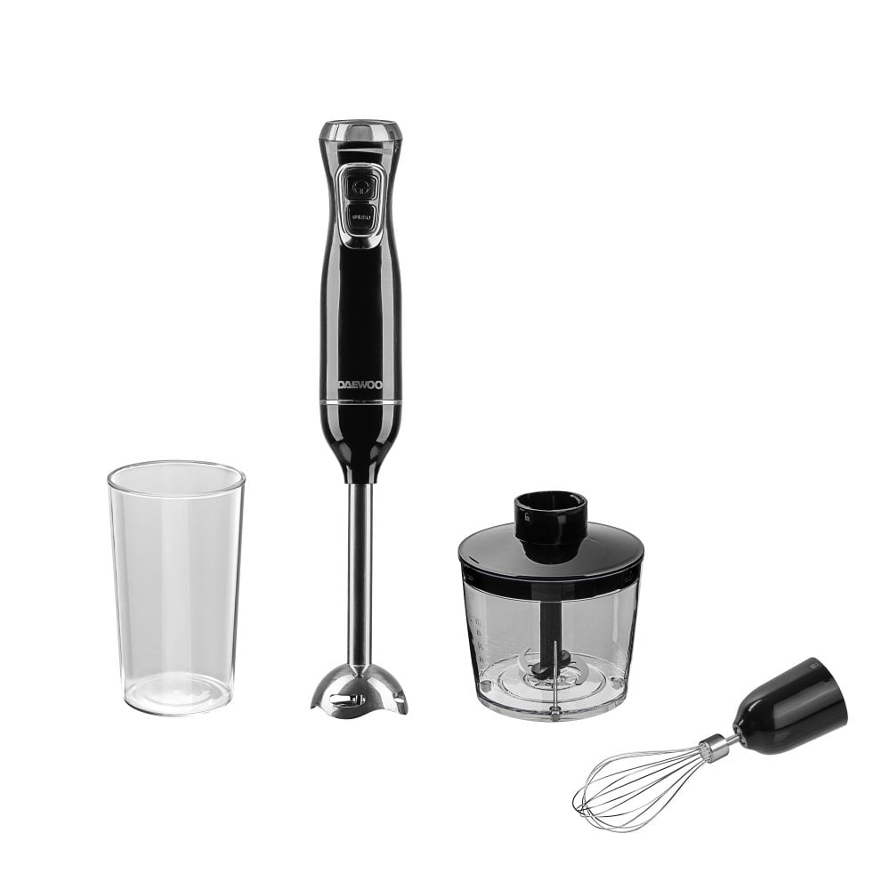 600W 3-in-1 Hand Blender Set With Whisk, Chopper & Jug