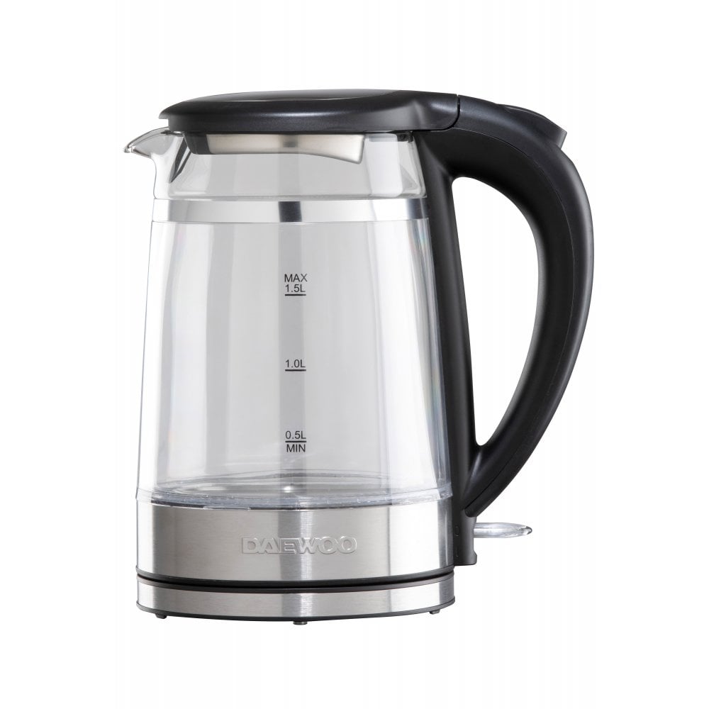1.5L Cool Touch Transparent Glass Kettle with Light Up LED