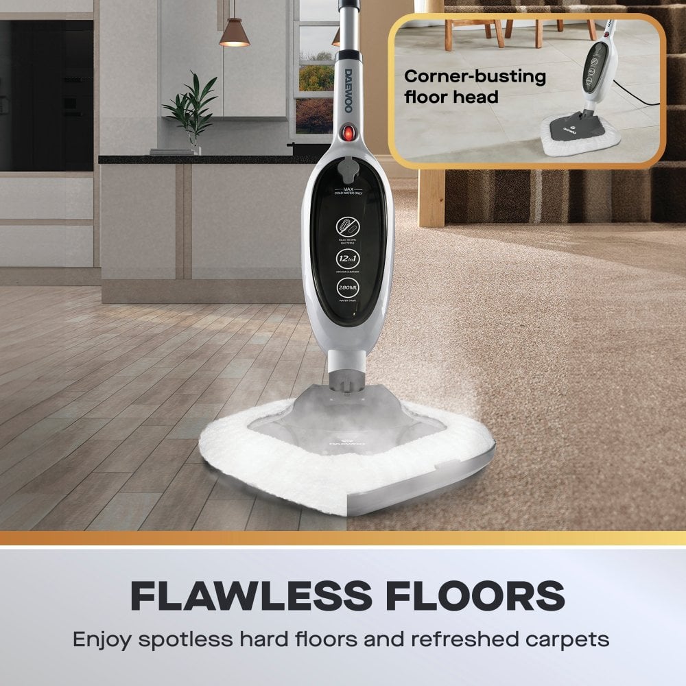 12-in-1 Steam Mop & Handheld Steam Cleaner