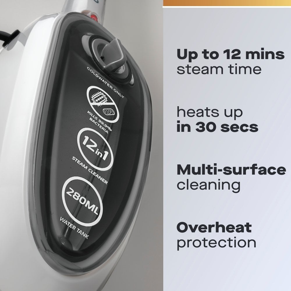 12-in-1 Steam Mop & Handheld Steam Cleaner