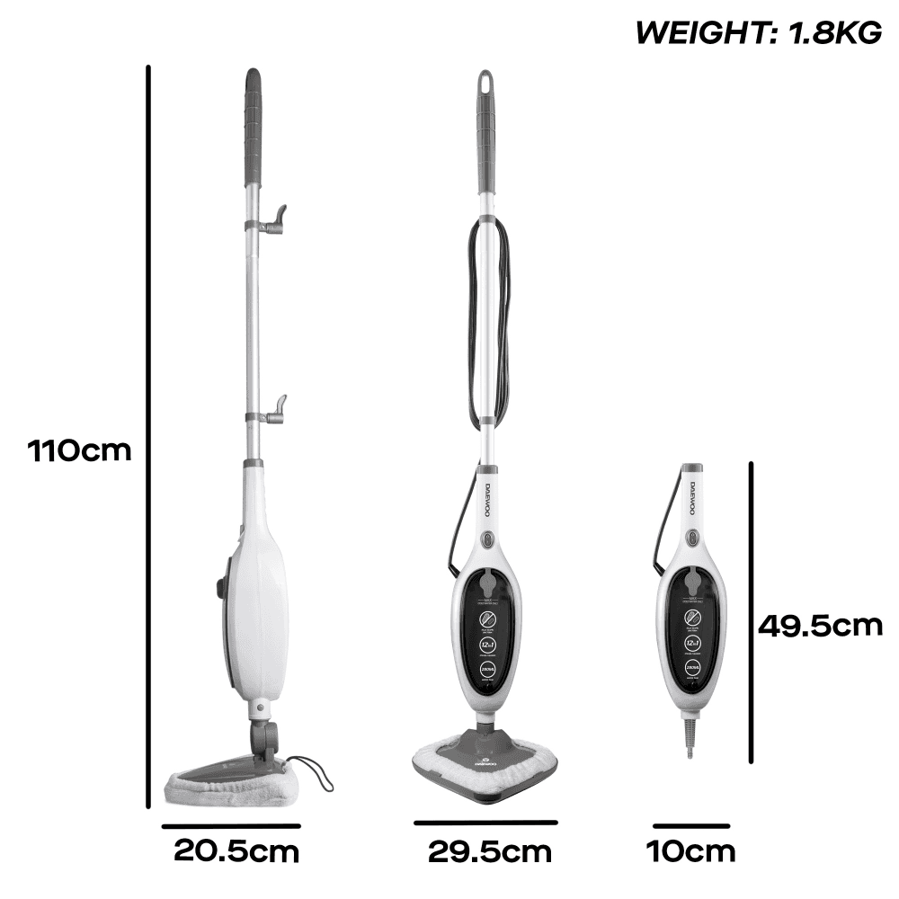 12-in-1 Steam Mop & Handheld Steam Cleaner
