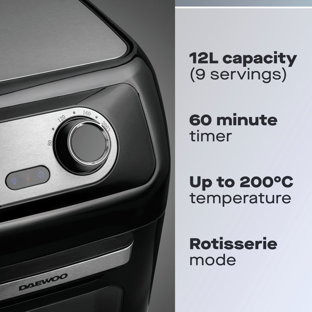 12L Manual Rotisserie Air Fryer Oven