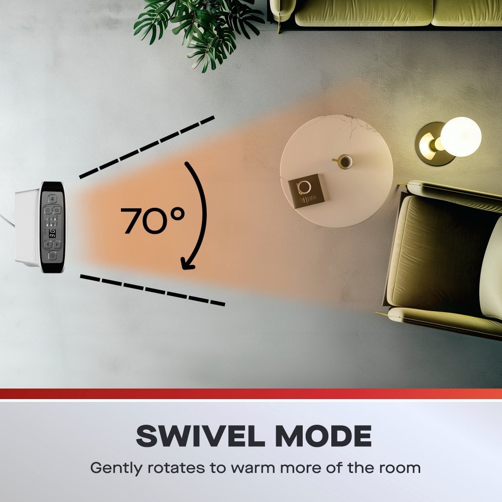 2000W Ceramic PTC Tower Fan Heater with Oscillation