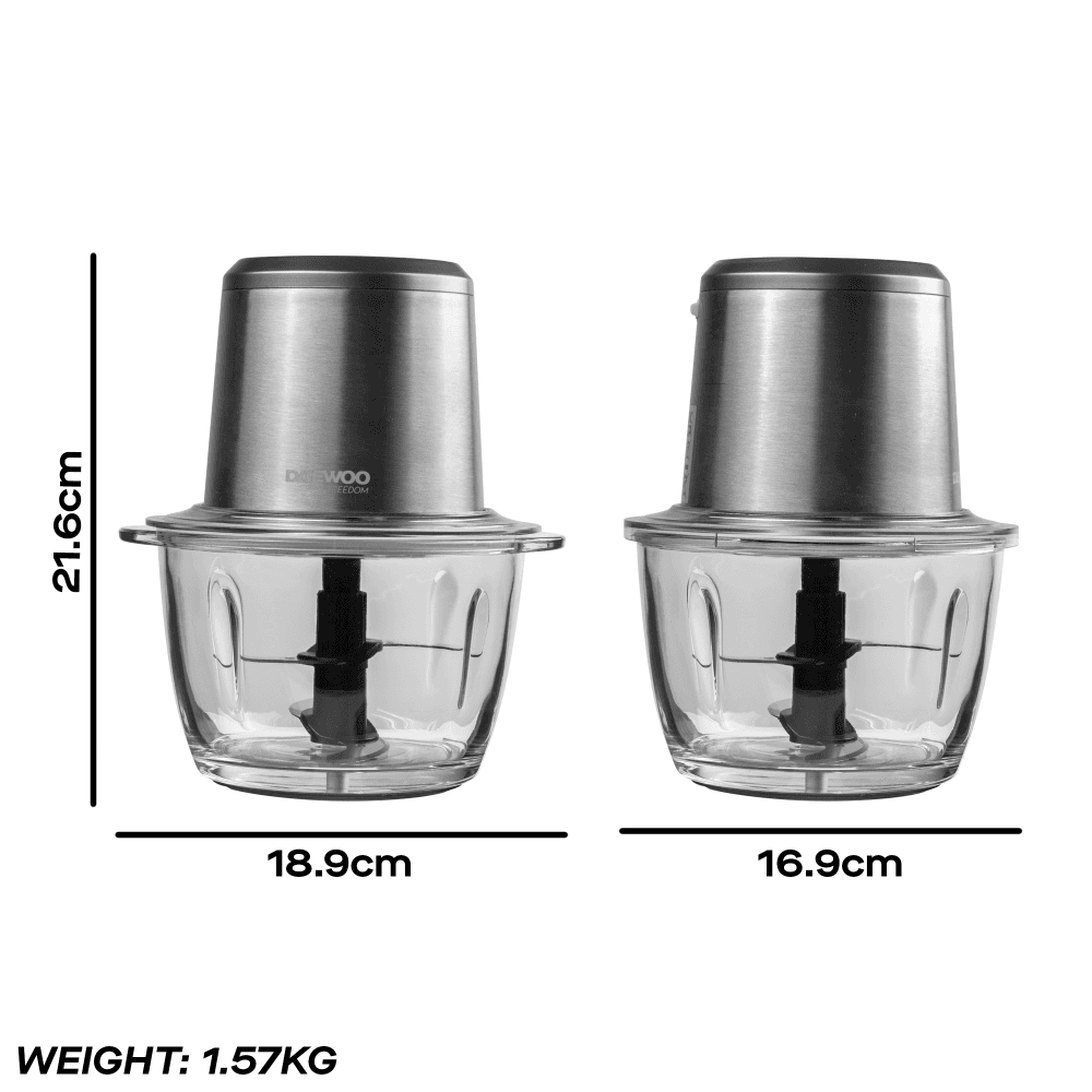 200W Cordless Pro Chopper with 1L Glass Bowl