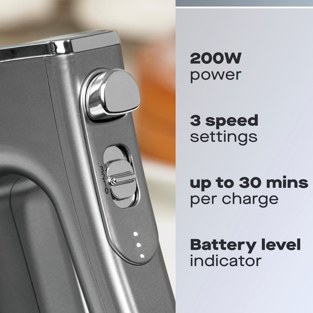 200W Cordless Pro Hand Mixer
