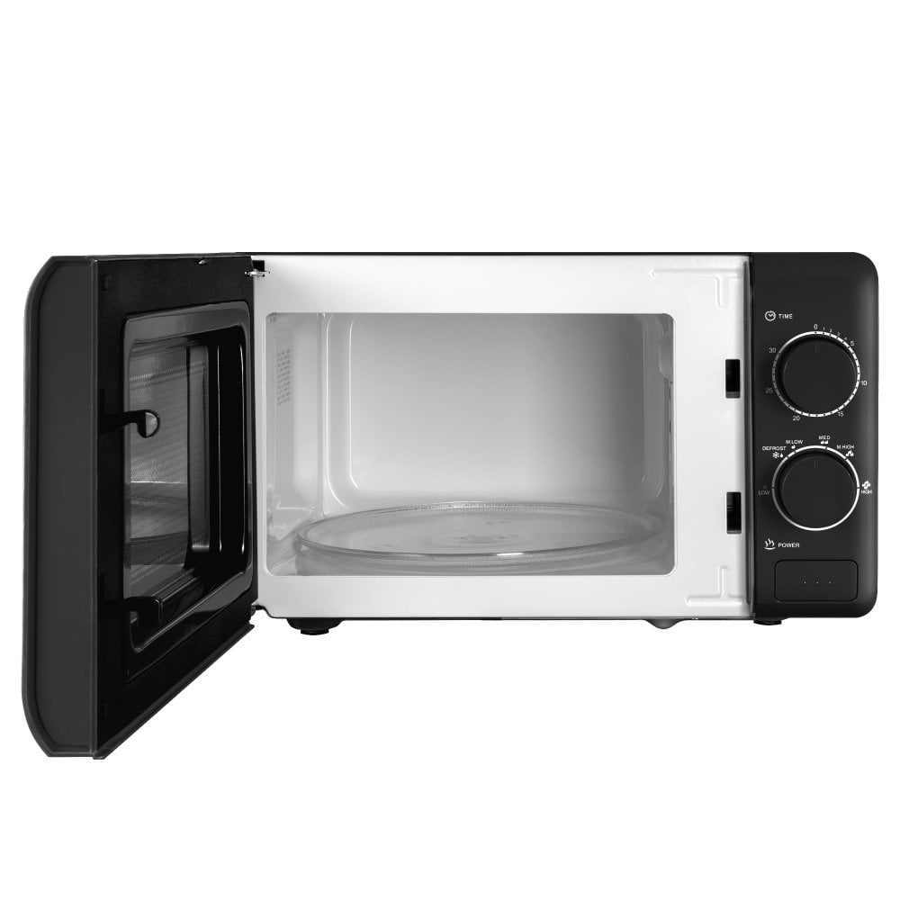 20L Black Manual 800W Microwave