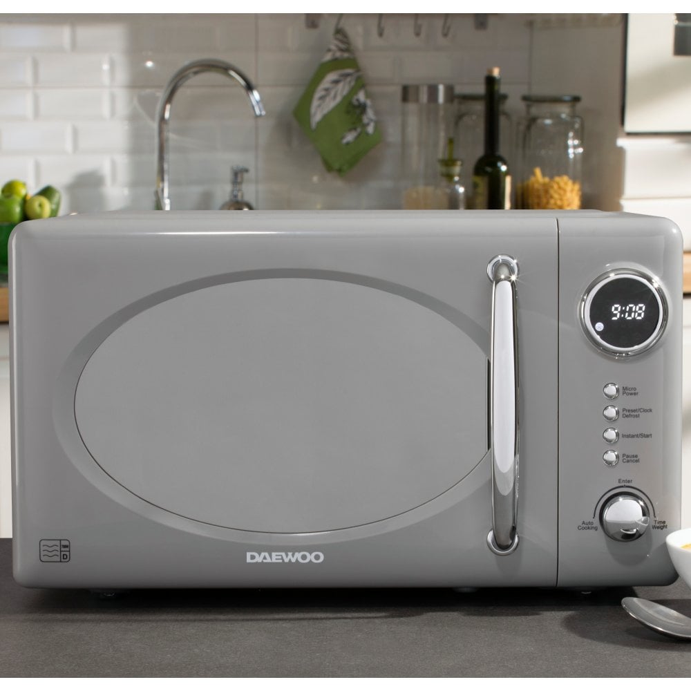 Daewoo 20L Grey Kensington 800W Microwave