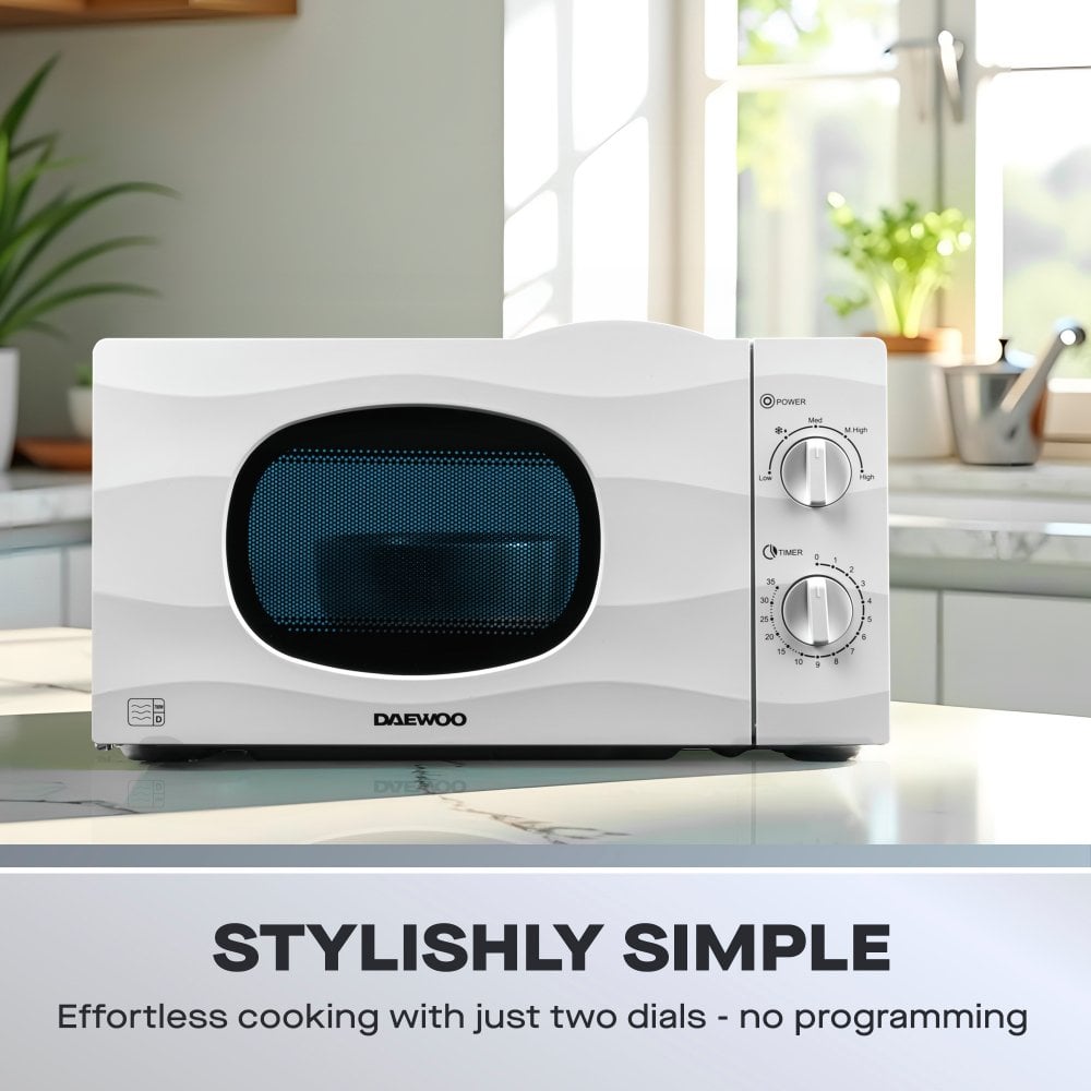 20L White 700W Microwave