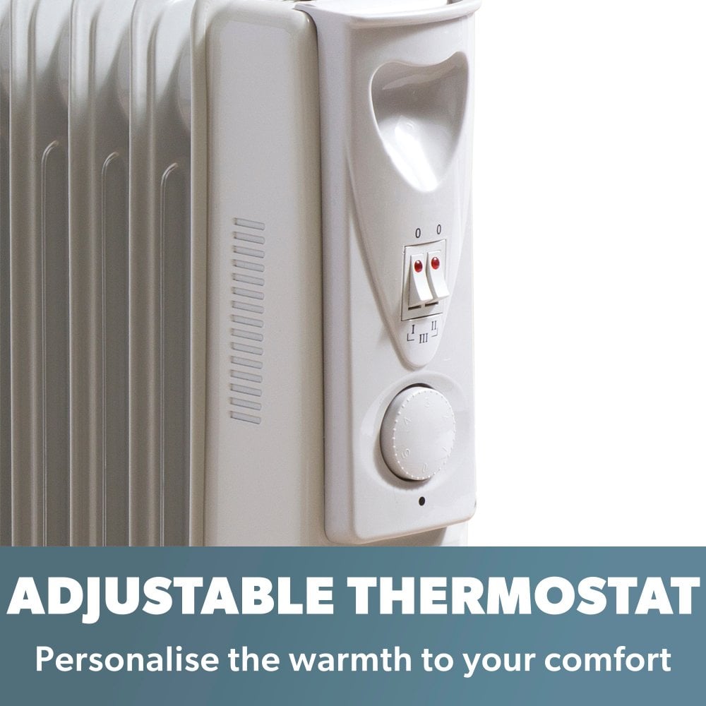 2500W Oil Filled Radiator with Timer