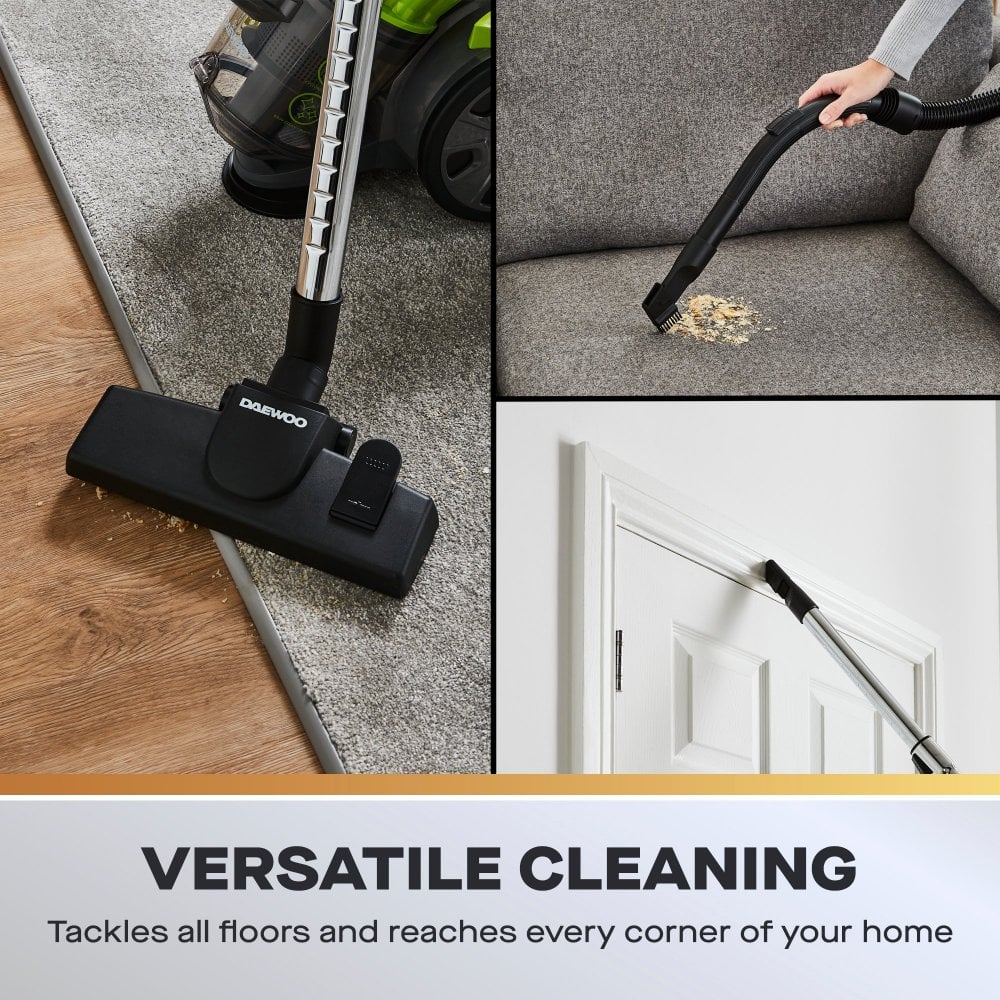 Daewoo 2L 700W Bagless Tornado Cylinder Vacuum Cleaner