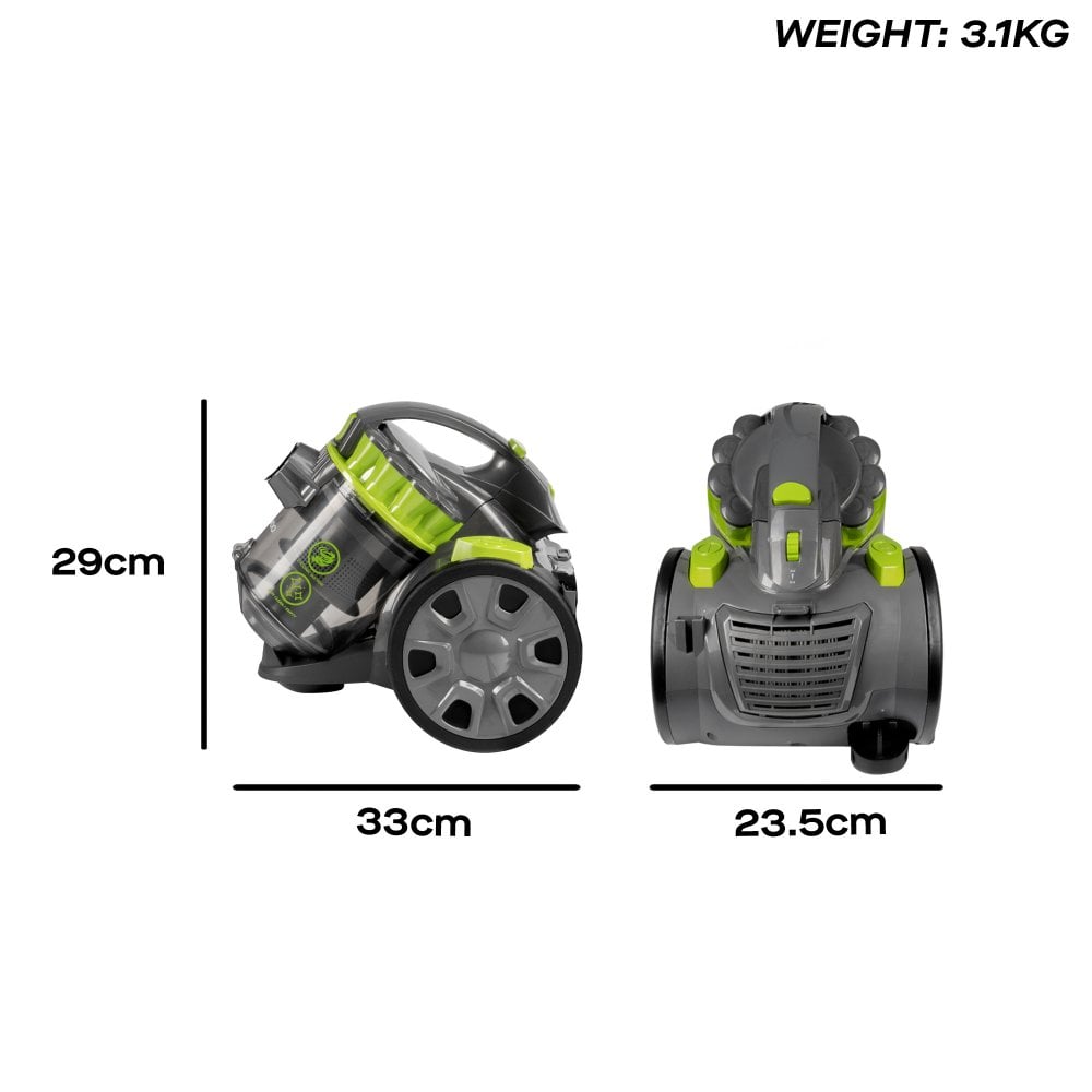 Daewoo 2L 700W Bagless Tornado Cylinder Vacuum Cleaner