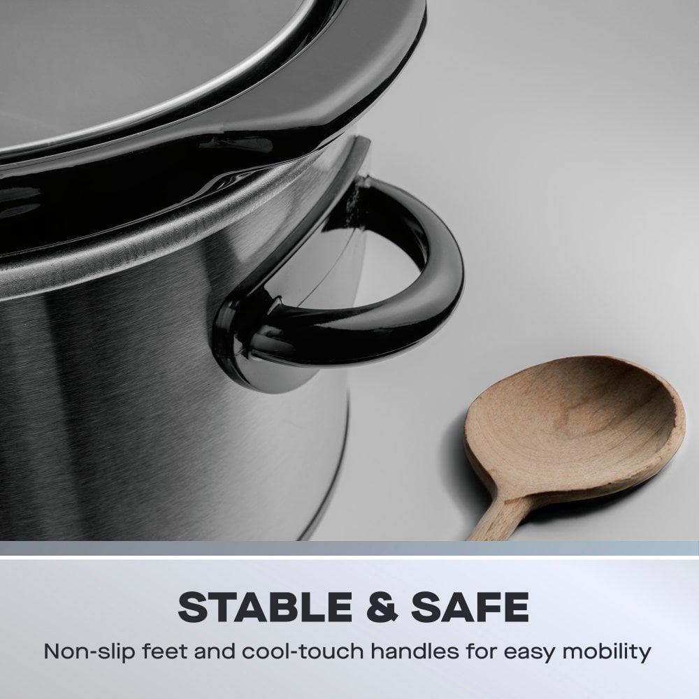 3.5L Slow Cooker, Stainless Steel