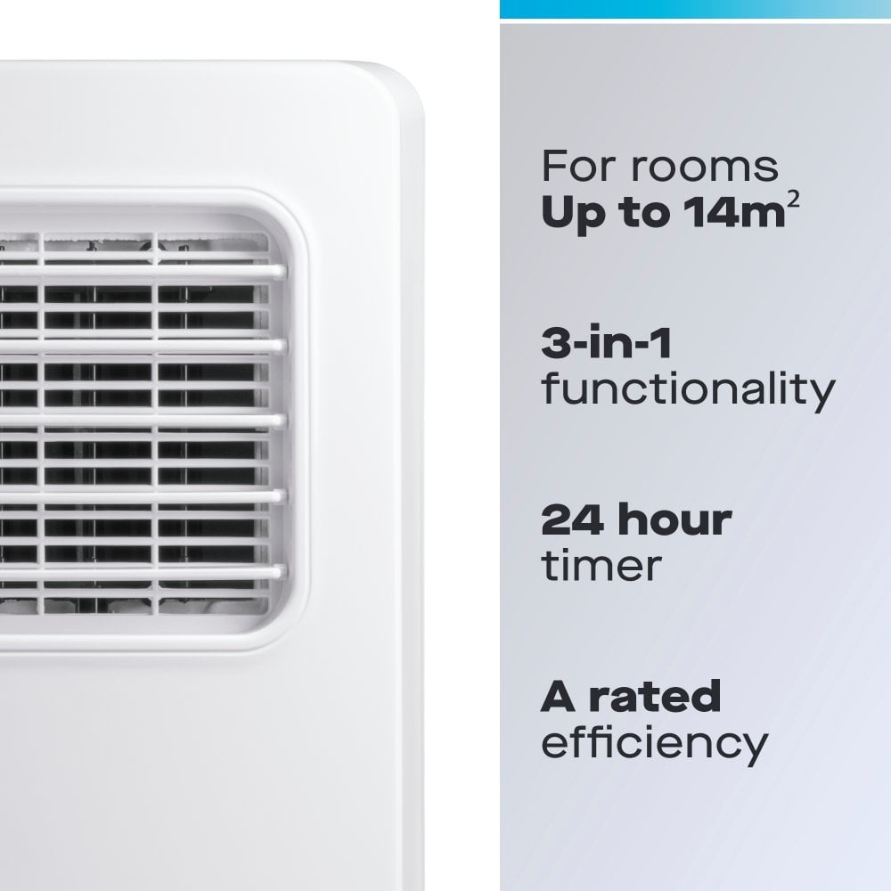 3-in-1 Portable Air Conditioner Unit with Fan & Dehumidifier, 7000 BTU