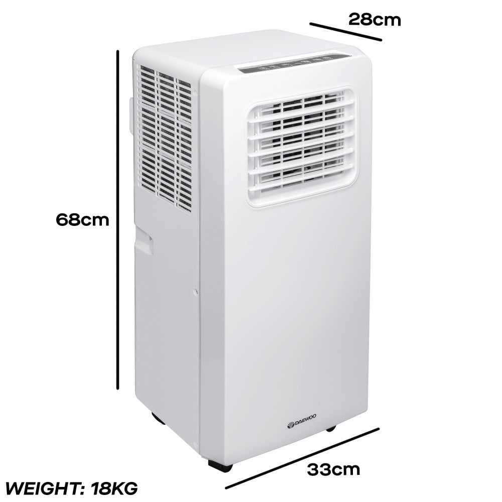 3-in-1 Portable Air Conditioner Unit with Fan & Dehumidifier, 7000 BTU
