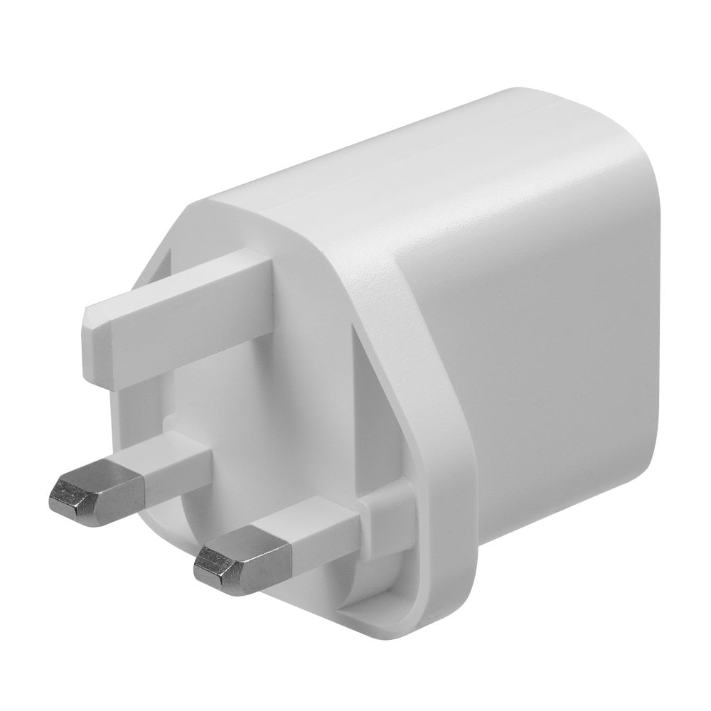 30W USB-C & USB-A White Wall Charger Plug Socket Adaptor