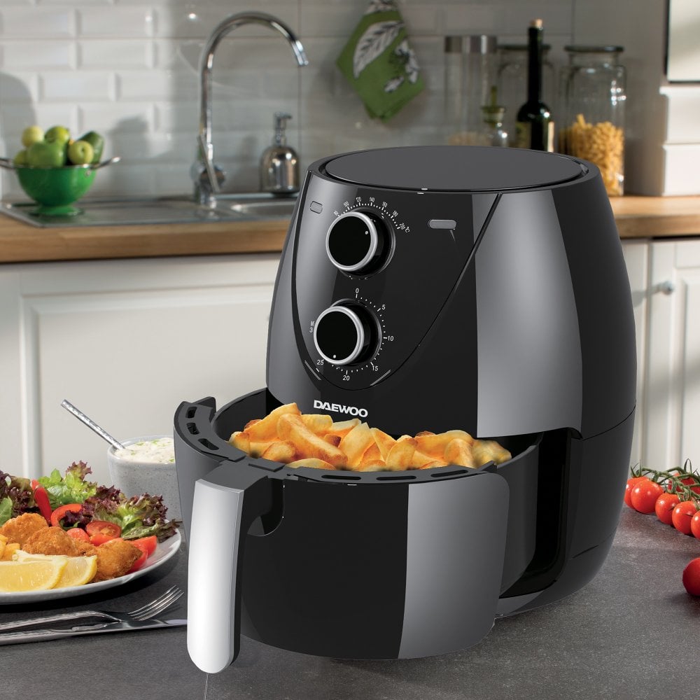 4L Single Drawer Air Fryer with Dials