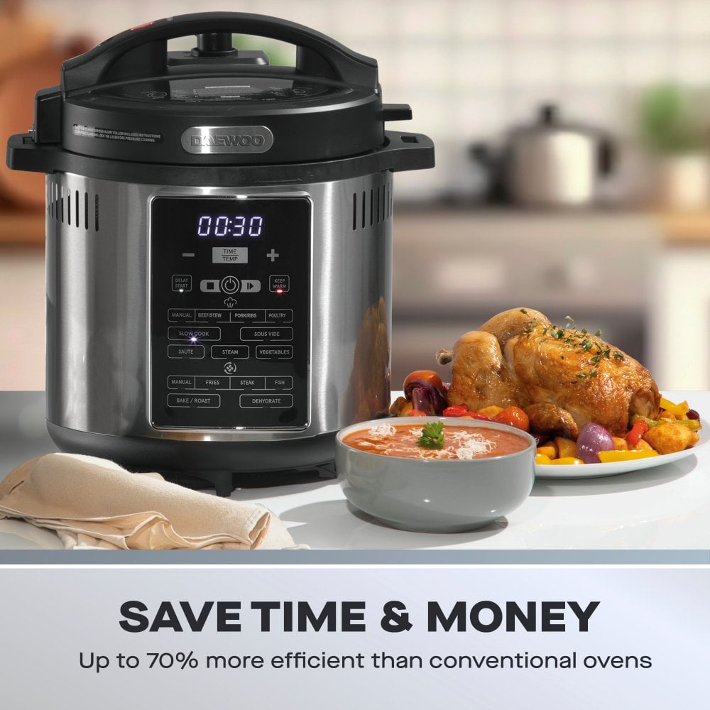 6L 2-in-1 Air Fryer Pressure Cooker