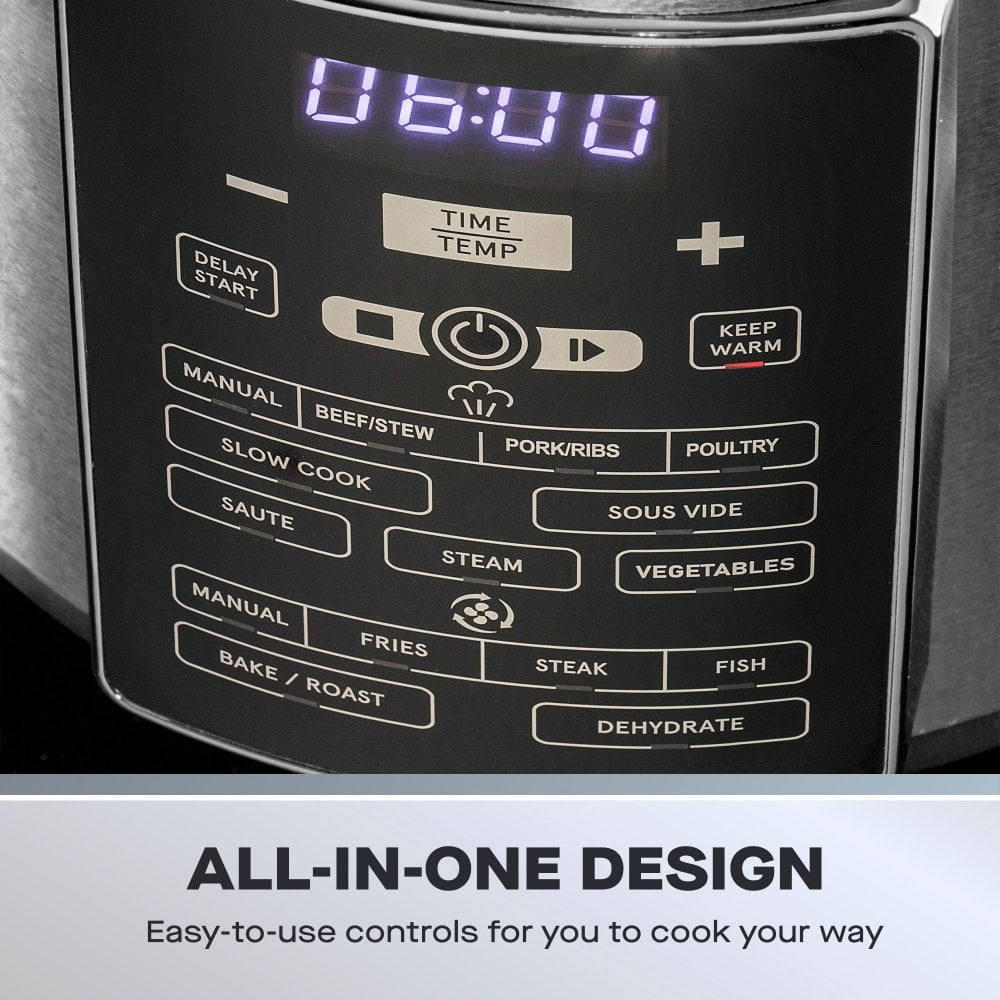 6L 2-in-1 Air Fryer Pressure Cooker