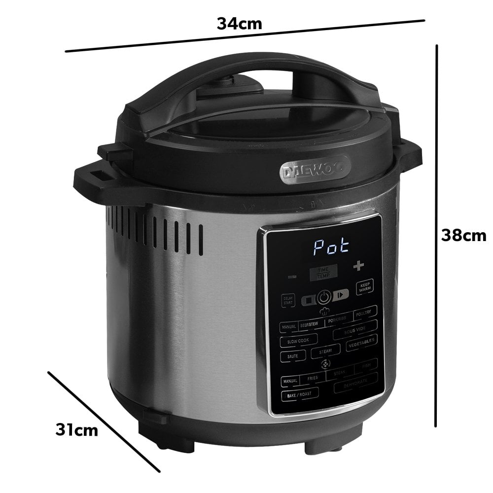 6L 2-in-1 Air Fryer Pressure Cooker