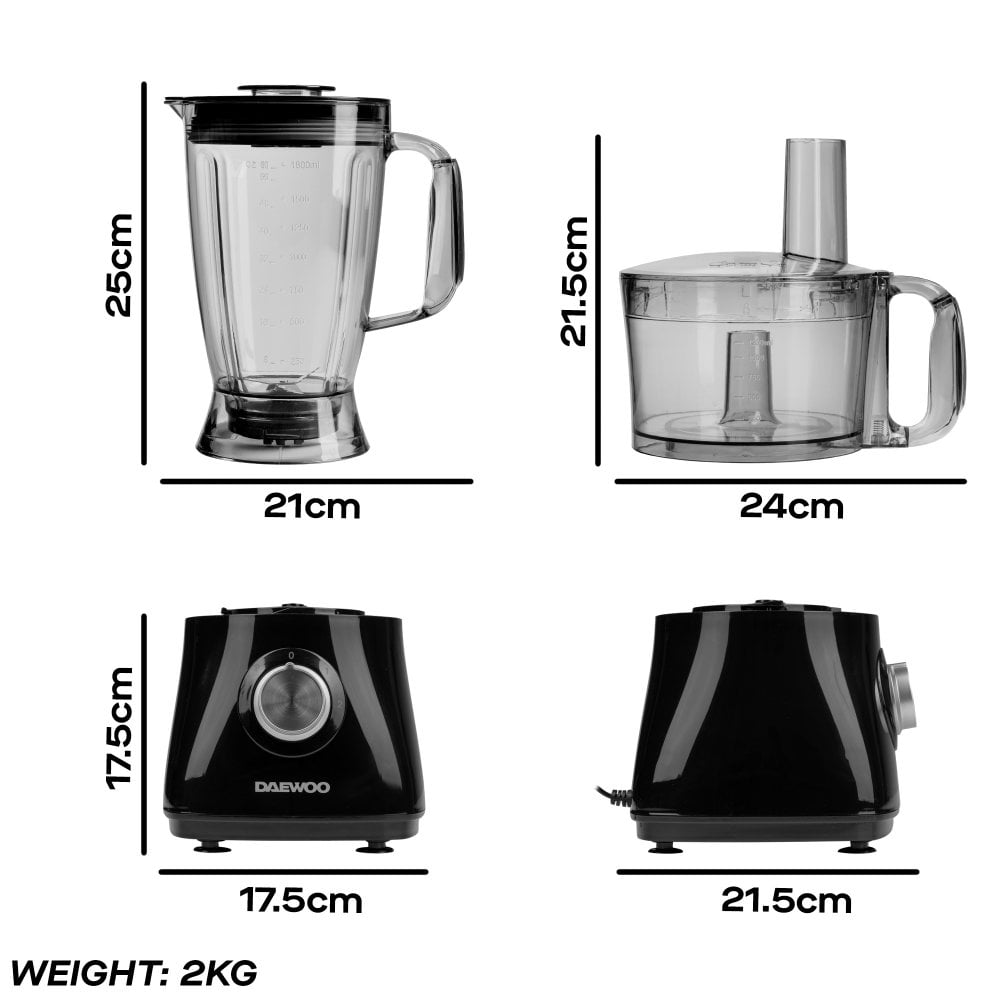 750W 2L Food Processor & 1.8L Blender Combo