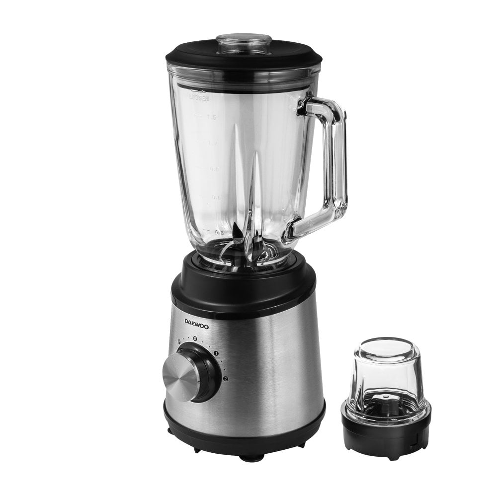 800W 1.5L Glass Jug Blender & Grinder, Stainless Steel