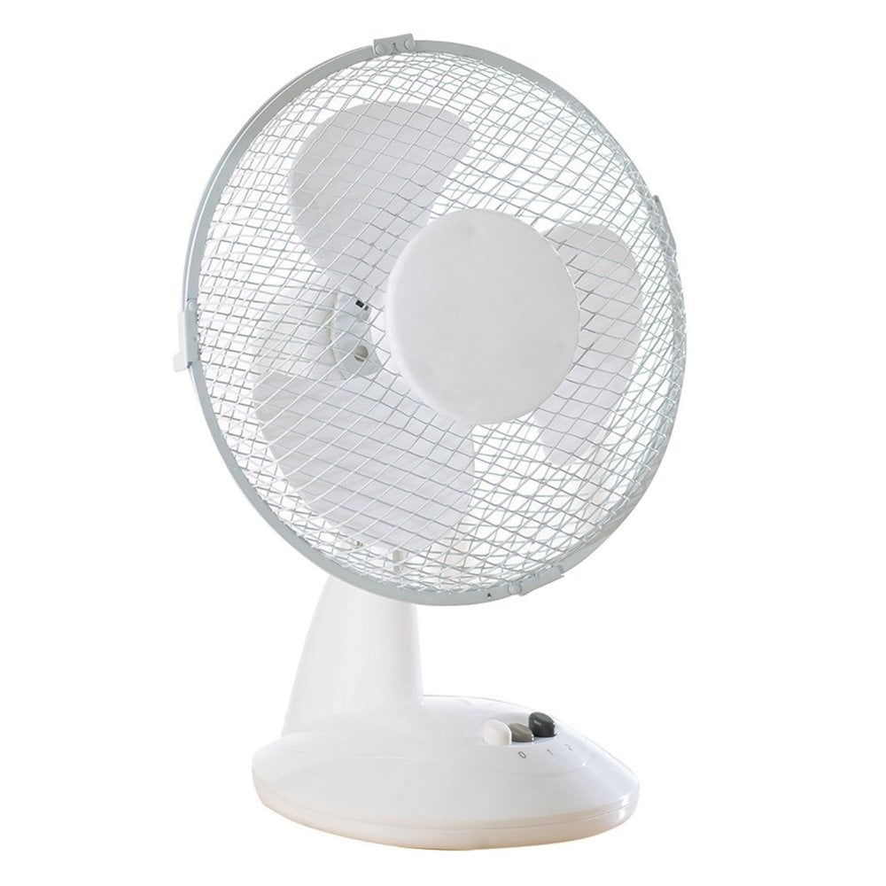 9" White Desktop Fan