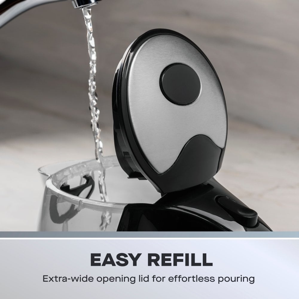 Black 1.7L Colour Changing Kettle