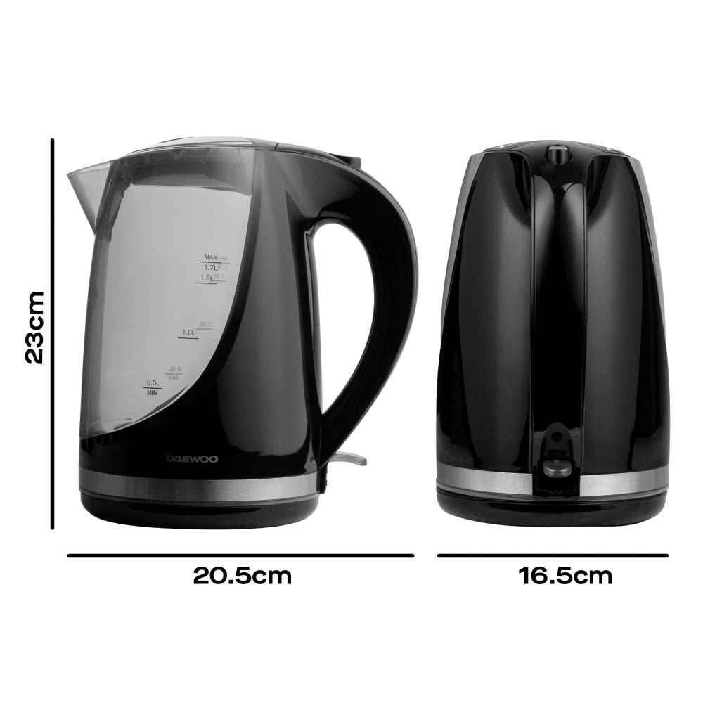 Black 1.7L Colour Changing Kettle