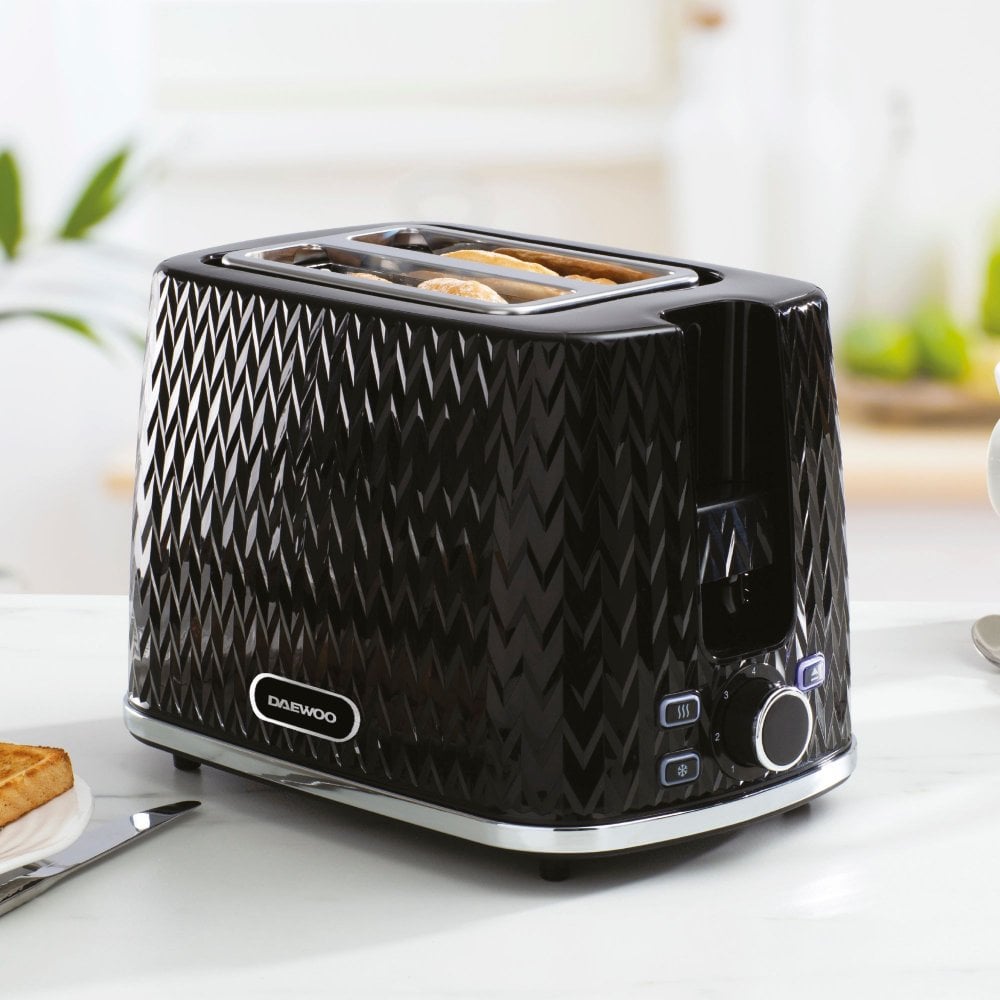 Black Argyle 2 Slice Toaster