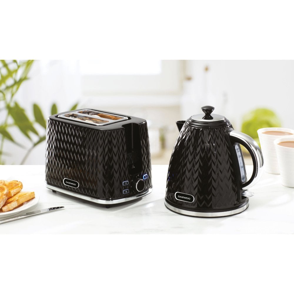 Black Argyle 2 Slice Toaster