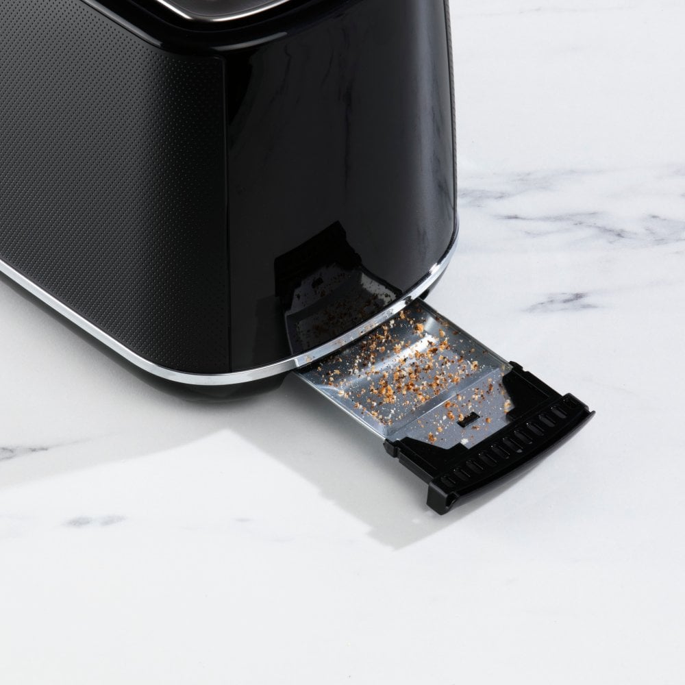 Black Stirling 2 Slice Toaster