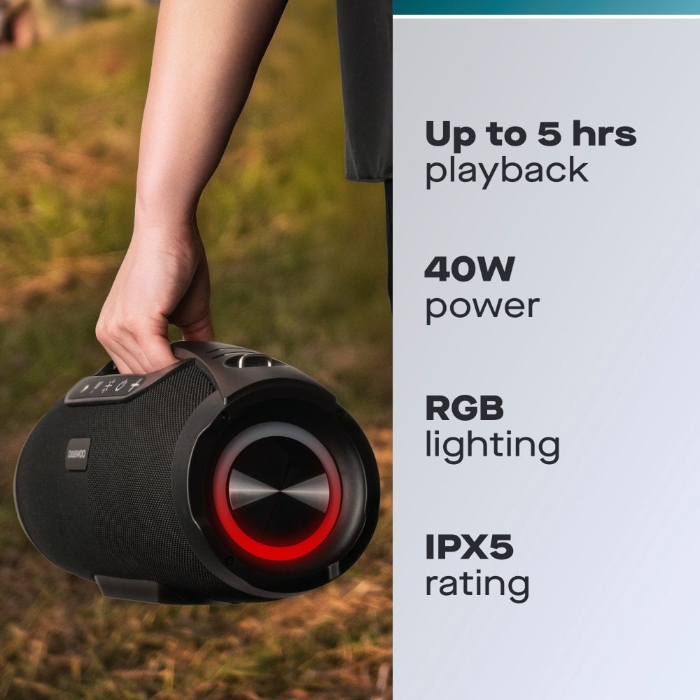 Boom Beat Pro 40W Bluetooth Boombox Speaker