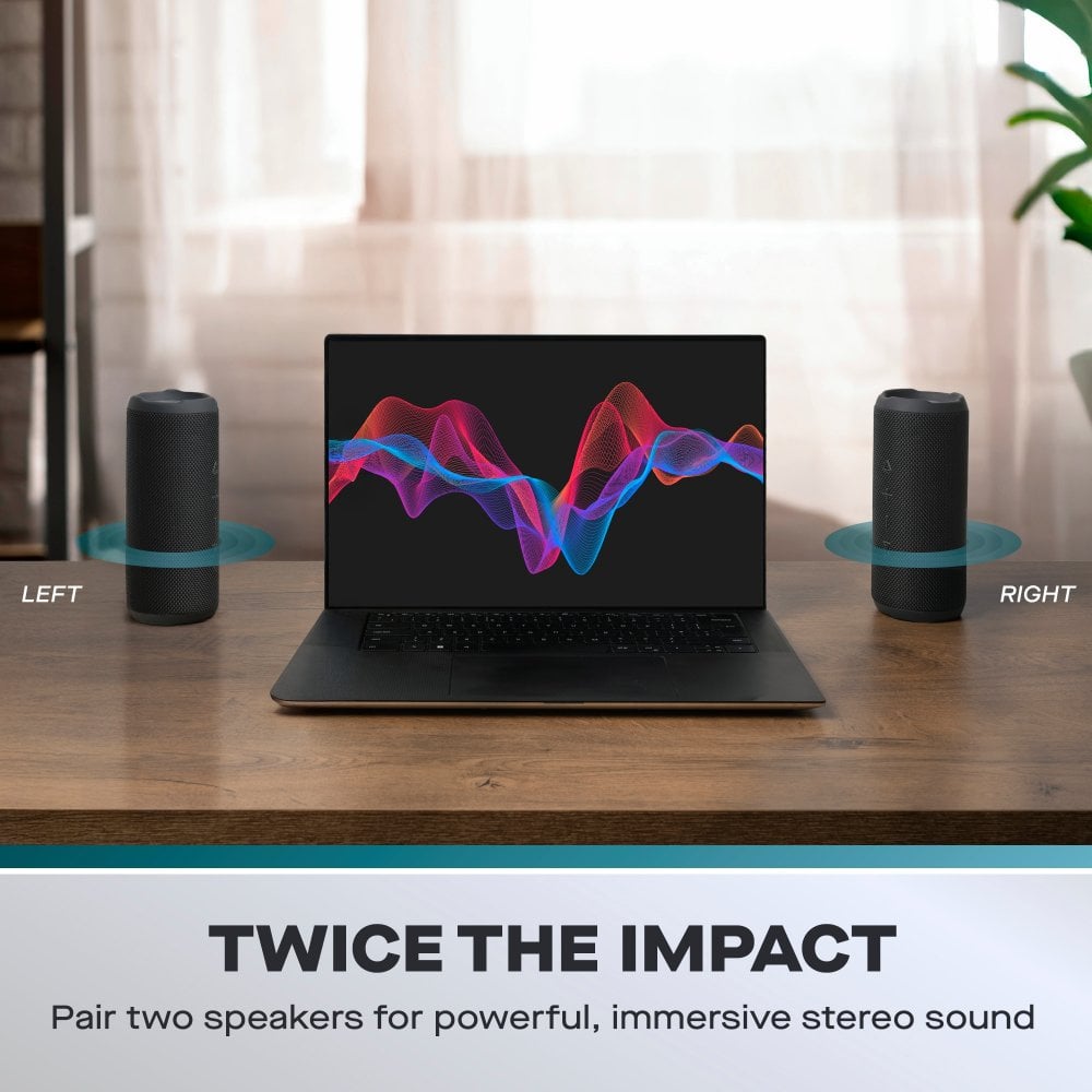 Boom Beat Splash 30W Stereo Wireless Bluetooth Speaker