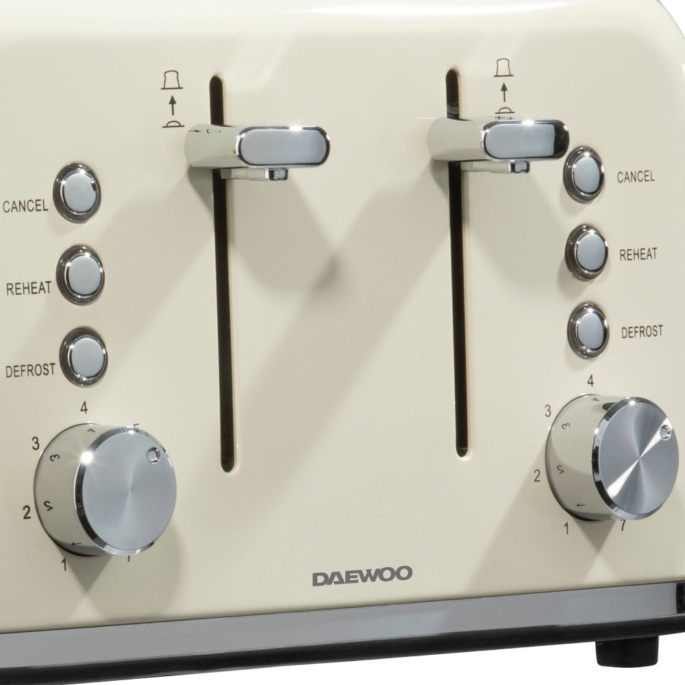 Cream Kensington 4 Slice Toaster