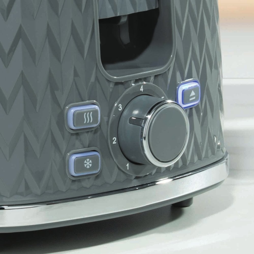 Dark Grey Argyle 2 Slice Toaster