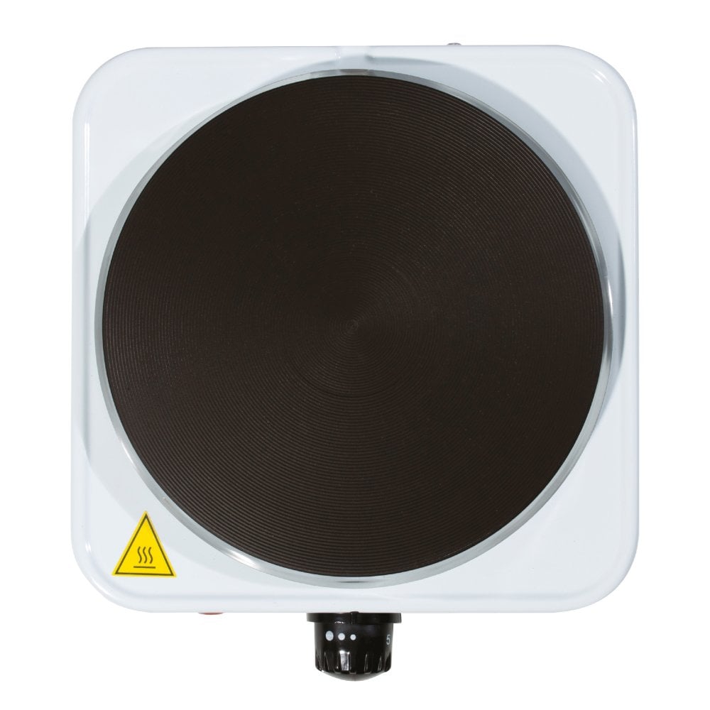 Essentials Single 1500W Cast Iron Hotplate Hob