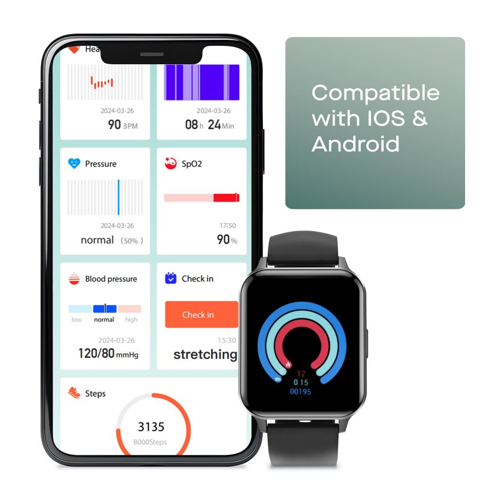 Flight Smartwatch with Multi Sports & Heart Rate Function