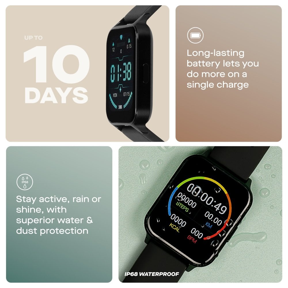 Flight Smartwatch with Multi Sports & Heart Rate Function