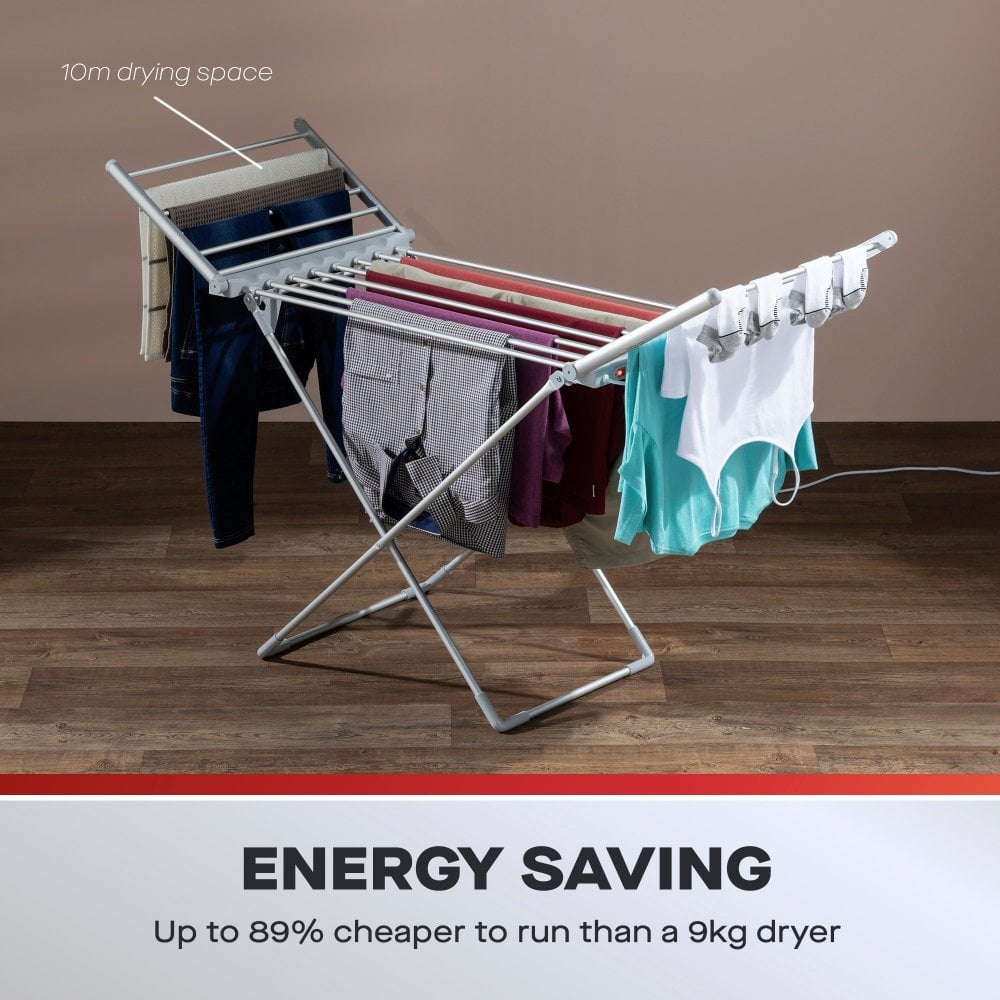 Foldable Winged Electric Heated Clothes Airer