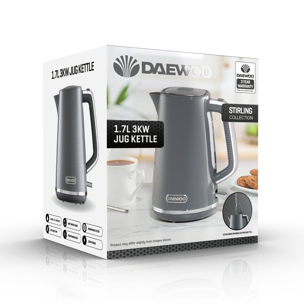 Grey Stirling 1.7L Jug Kettle