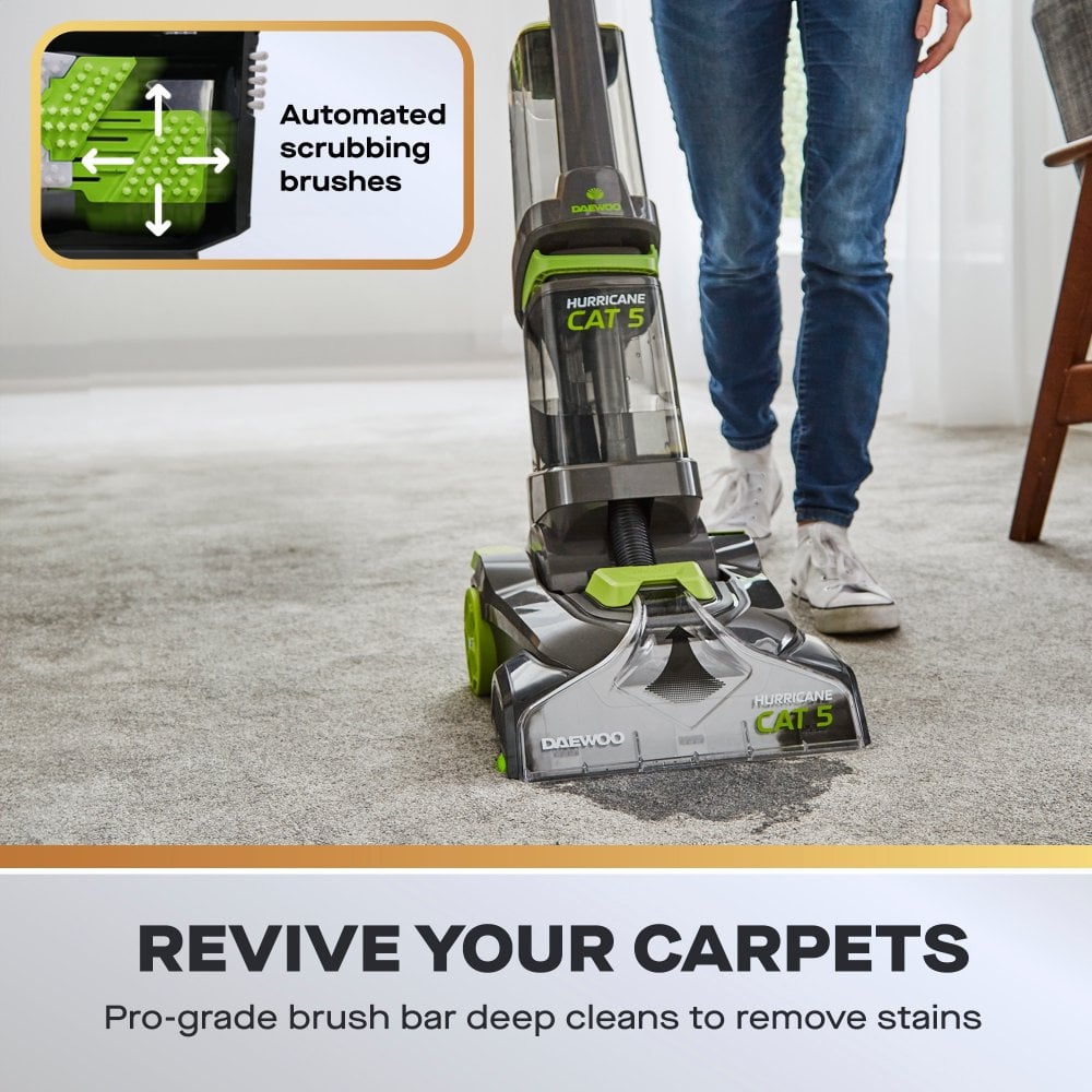 Hurricane Cat 5 700W Upright Carpet Washer with Upholstery Brush
