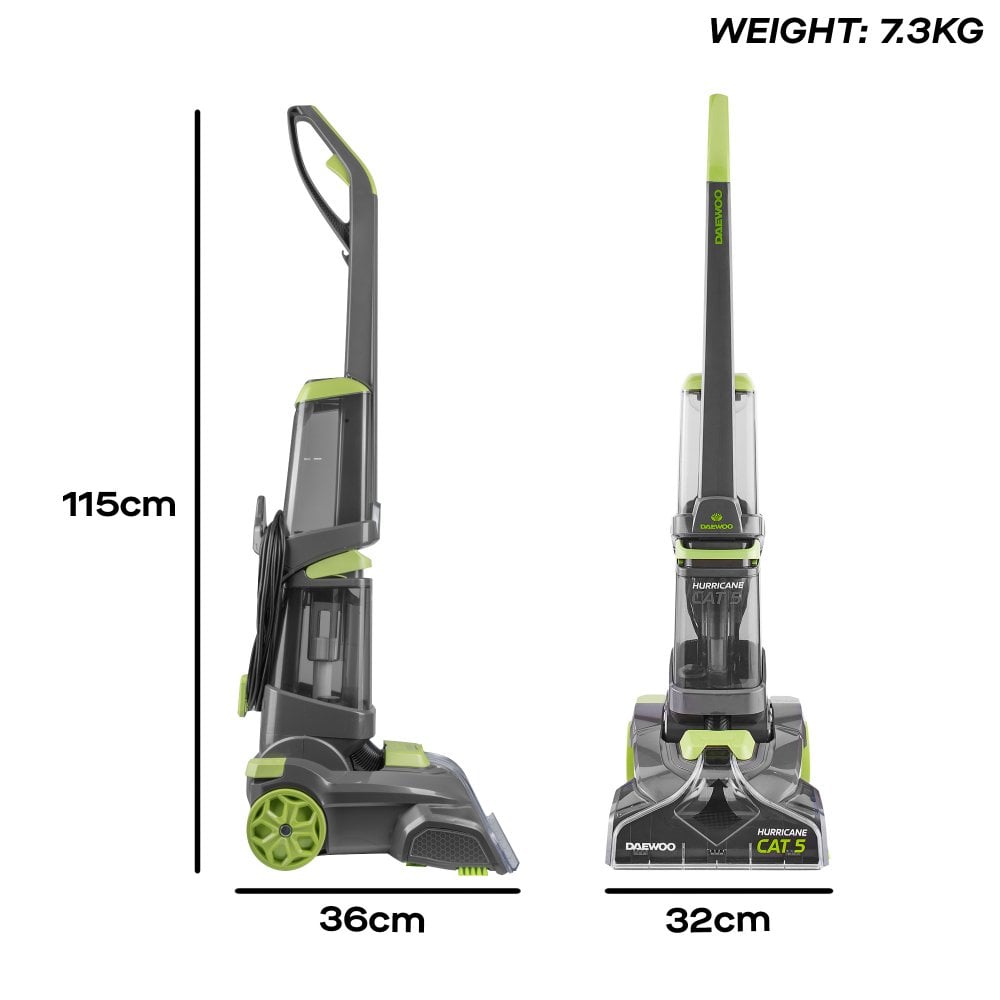Hurricane Cat 5 700W Upright Carpet Washer with Upholstery Brush