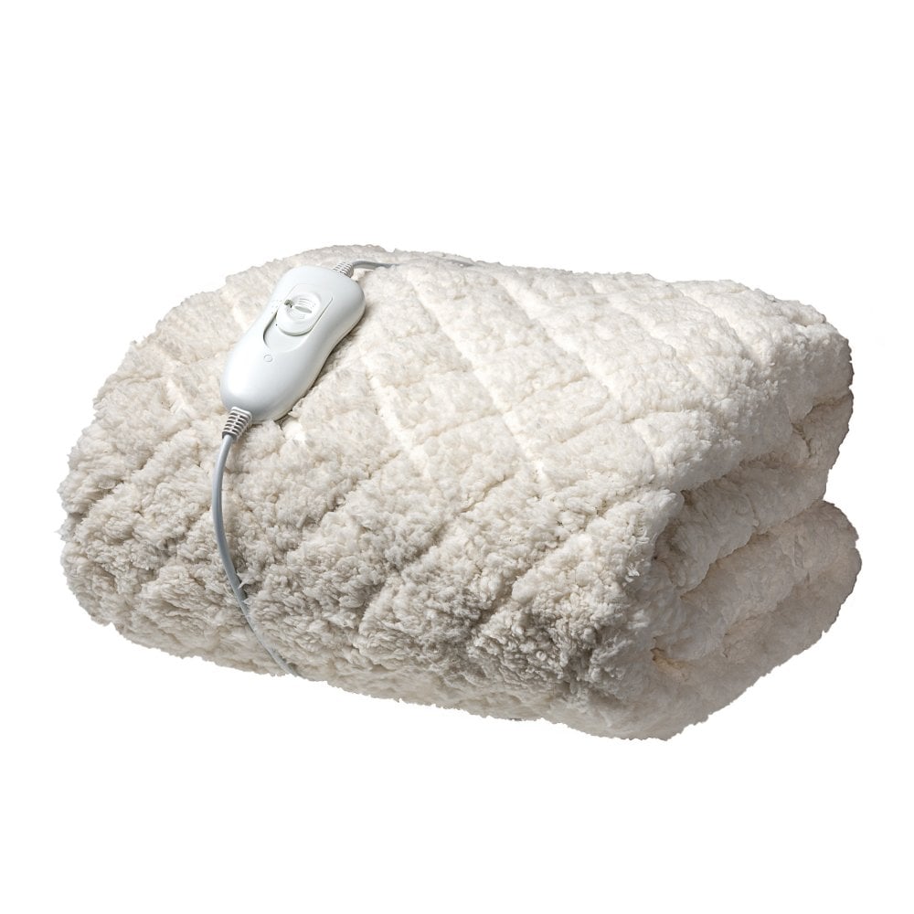 Premium Fleeced Single Fitted Heated Blanket