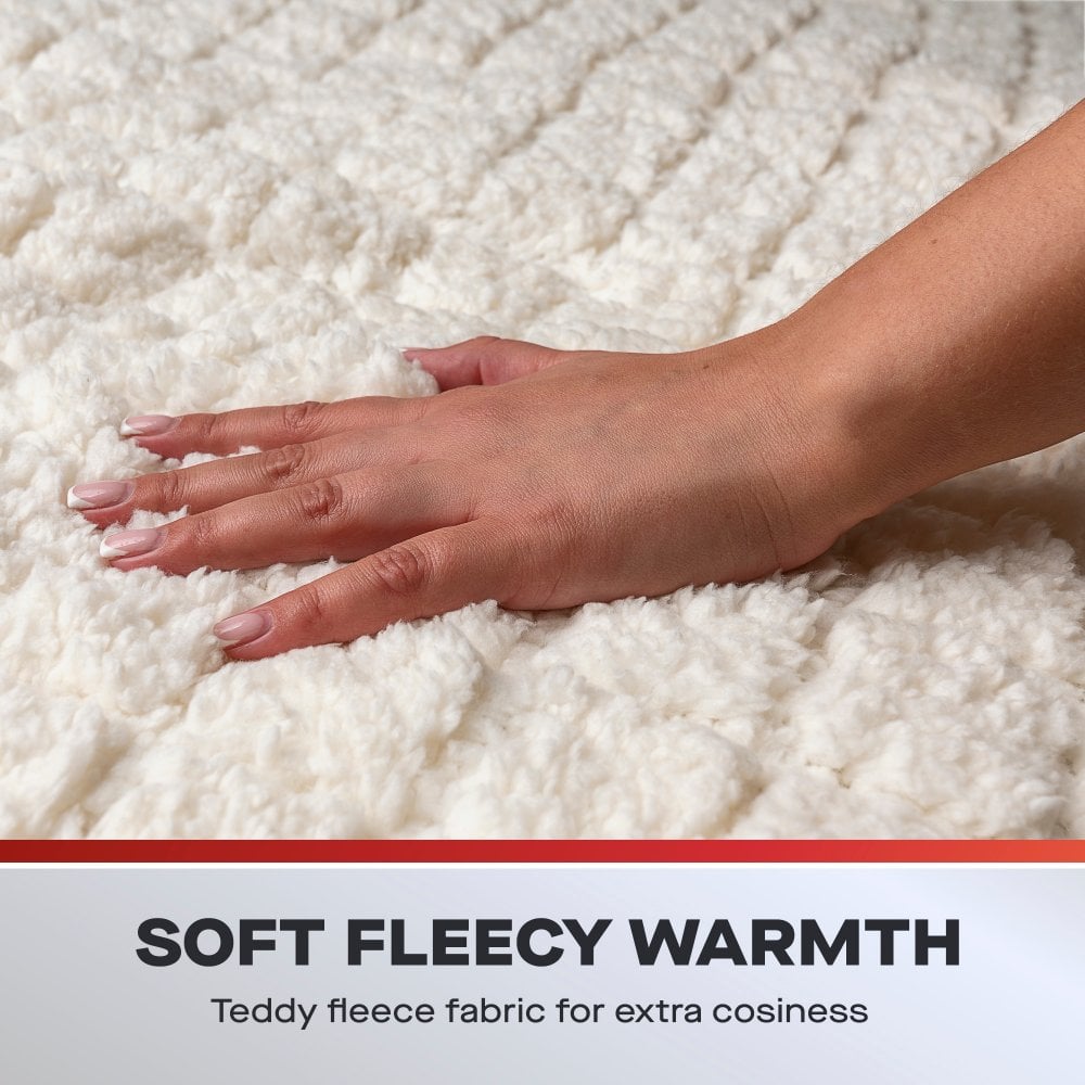 Premium Fleeced Single Fitted Heated Blanket