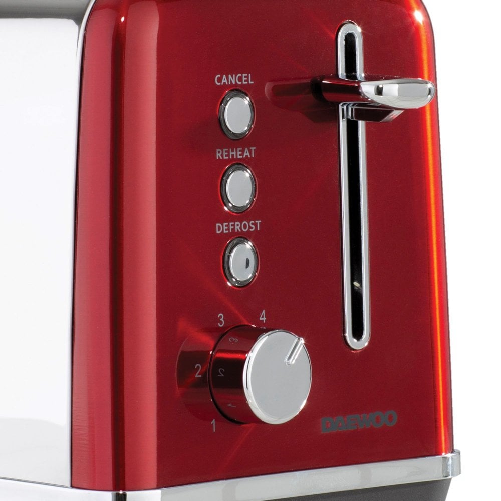 Red Kensington 2 Slice Toaster