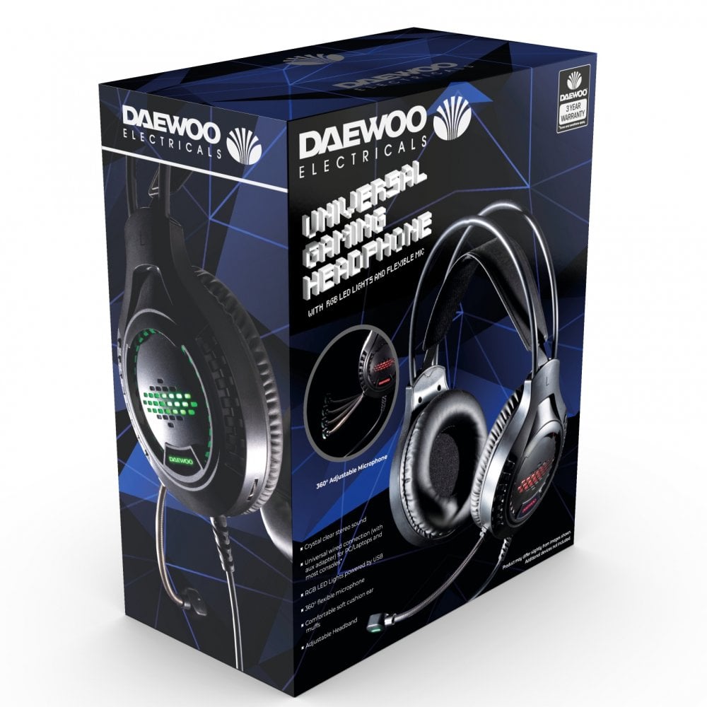 RGB Light Up Wired Gaming Headphones