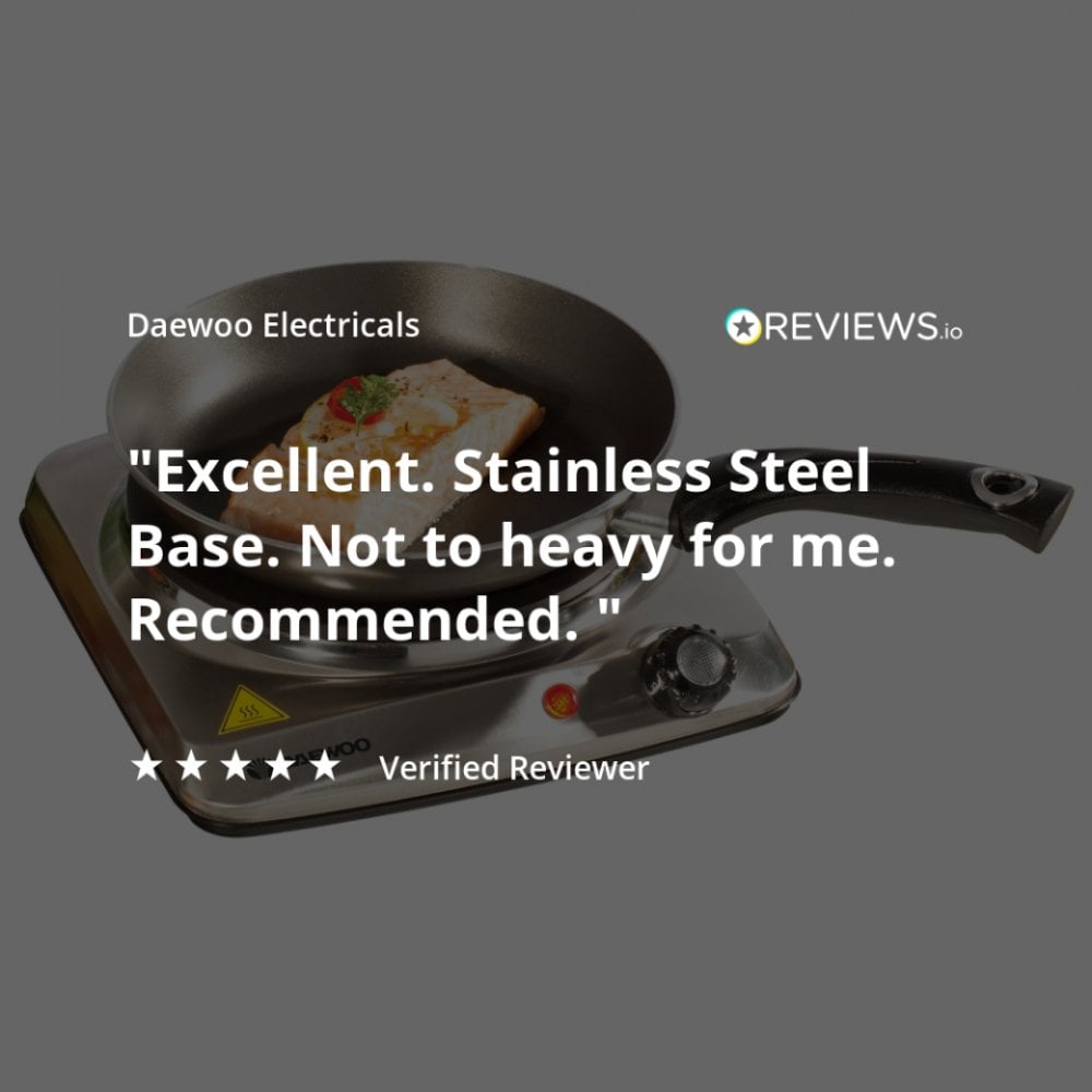 Single 1500W Stainless Steel Hot Plate Hob