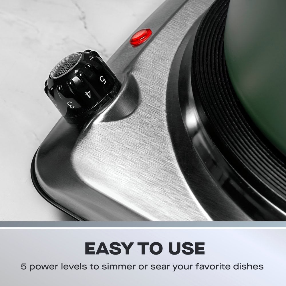 Single 1500W Stainless Steel Hot Plate Hob