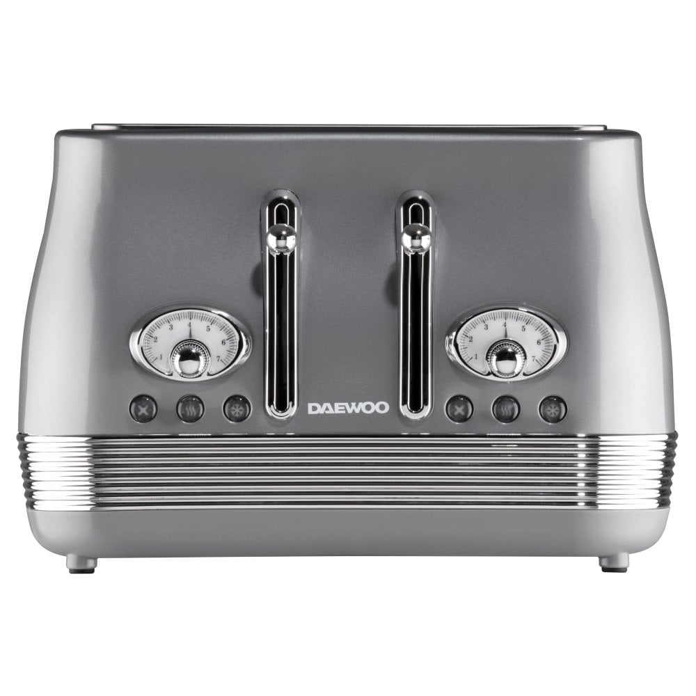 Smoked Grey Denver 4-Slice Toaster