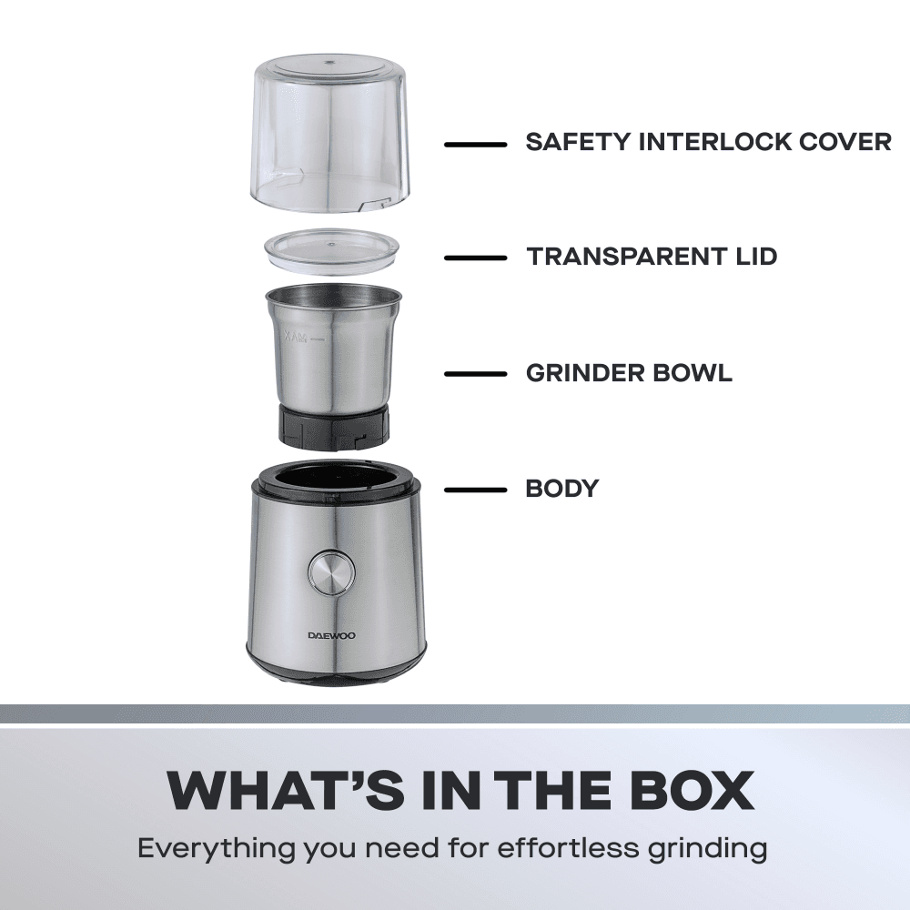 Wet & Dry Coffee & Spice Grinder, Stainless Steel